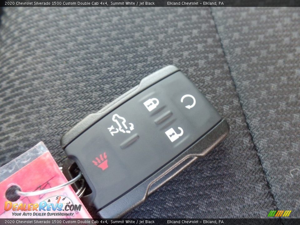 2020 Chevrolet Silverado 1500 Custom Double Cab 4x4 Summit White / Jet Black Photo #18