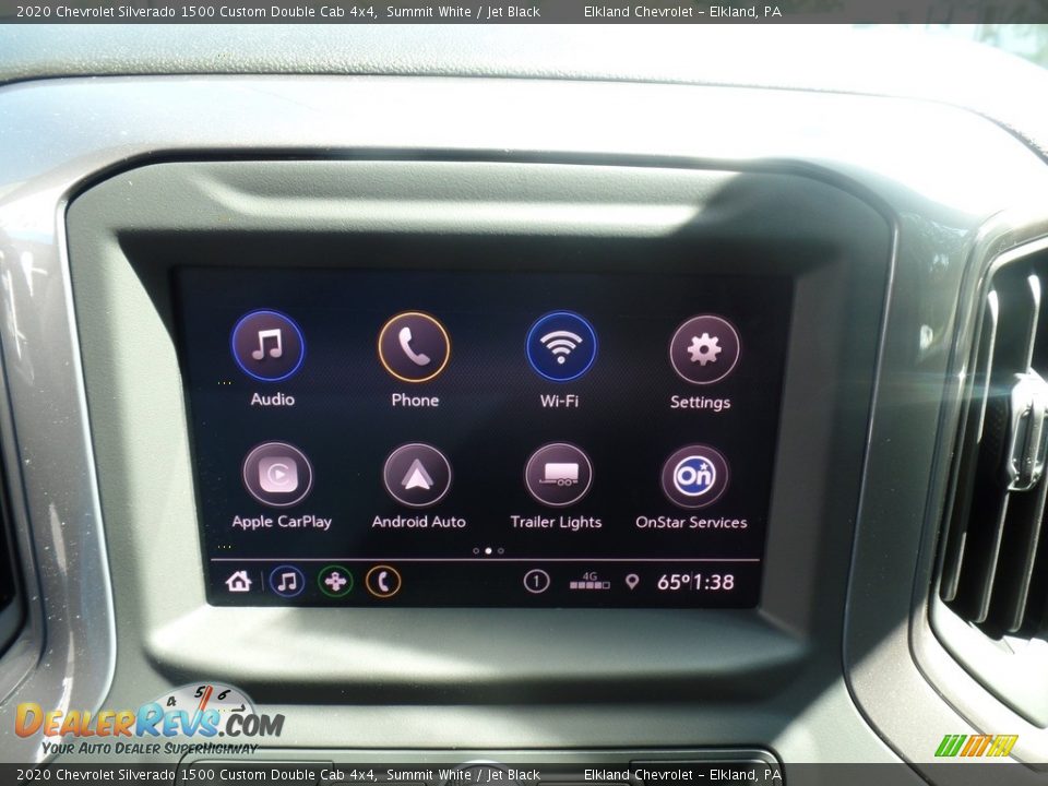 2020 Chevrolet Silverado 1500 Custom Double Cab 4x4 Summit White / Jet Black Photo #25