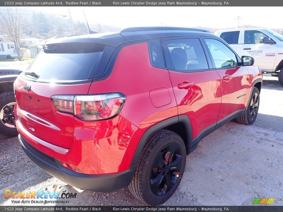 2020 Jeep Compass Latitude 4x4 Redline Pearl / Black Photo #6