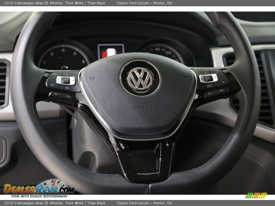 2019 Volkswagen Atlas SE 4Motion Pure White / Titan Black Photo #7