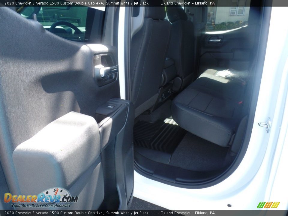 2020 Chevrolet Silverado 1500 Custom Double Cab 4x4 Summit White / Jet Black Photo #31
