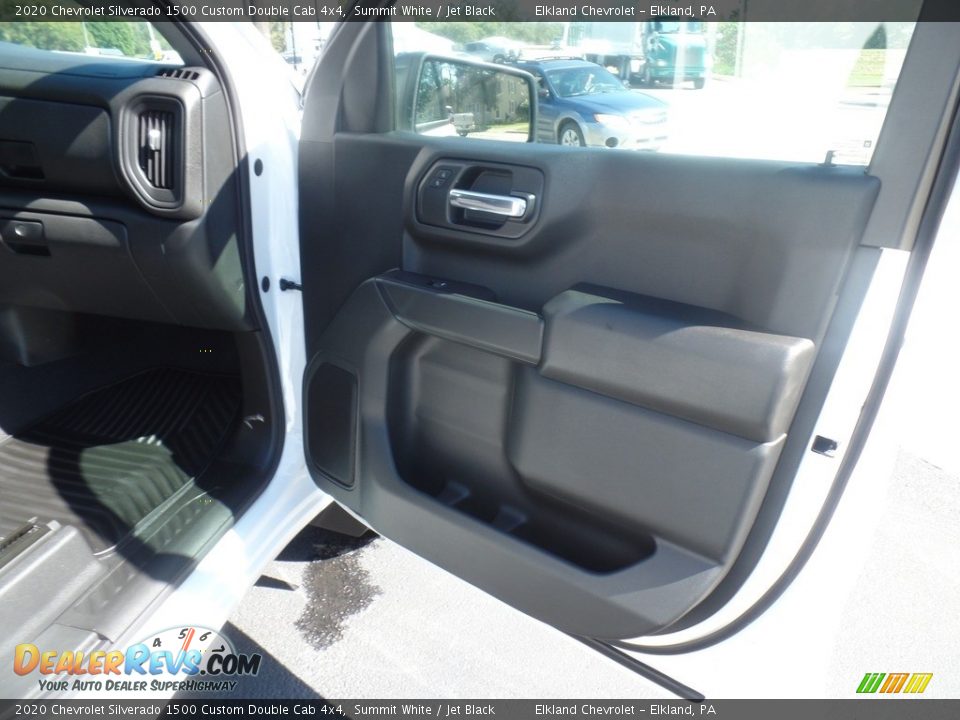 2020 Chevrolet Silverado 1500 Custom Double Cab 4x4 Summit White / Jet Black Photo #35