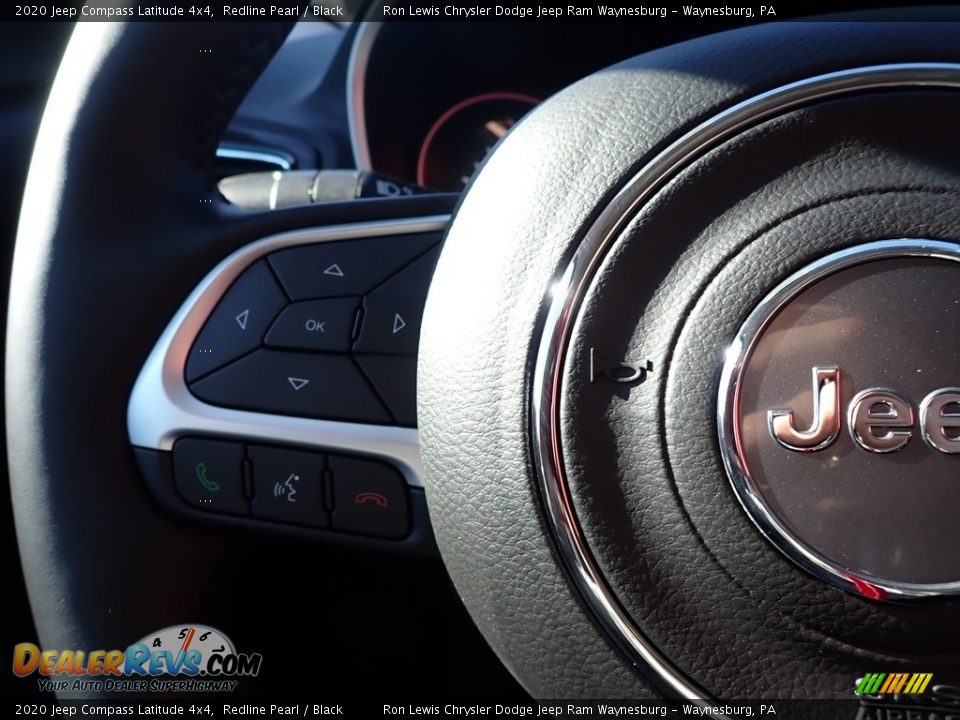 2020 Jeep Compass Latitude 4x4 Redline Pearl / Black Photo #20