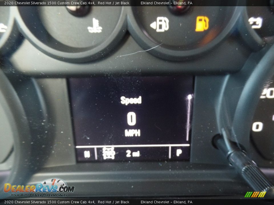 2020 Chevrolet Silverado 1500 Custom Crew Cab 4x4 Red Hot / Jet Black Photo #25