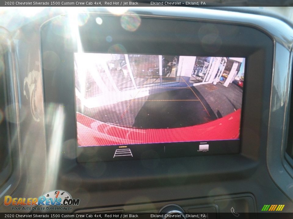 2020 Chevrolet Silverado 1500 Custom Crew Cab 4x4 Red Hot / Jet Black Photo #27