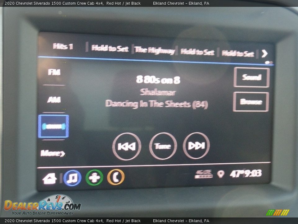 2020 Chevrolet Silverado 1500 Custom Crew Cab 4x4 Red Hot / Jet Black Photo #29
