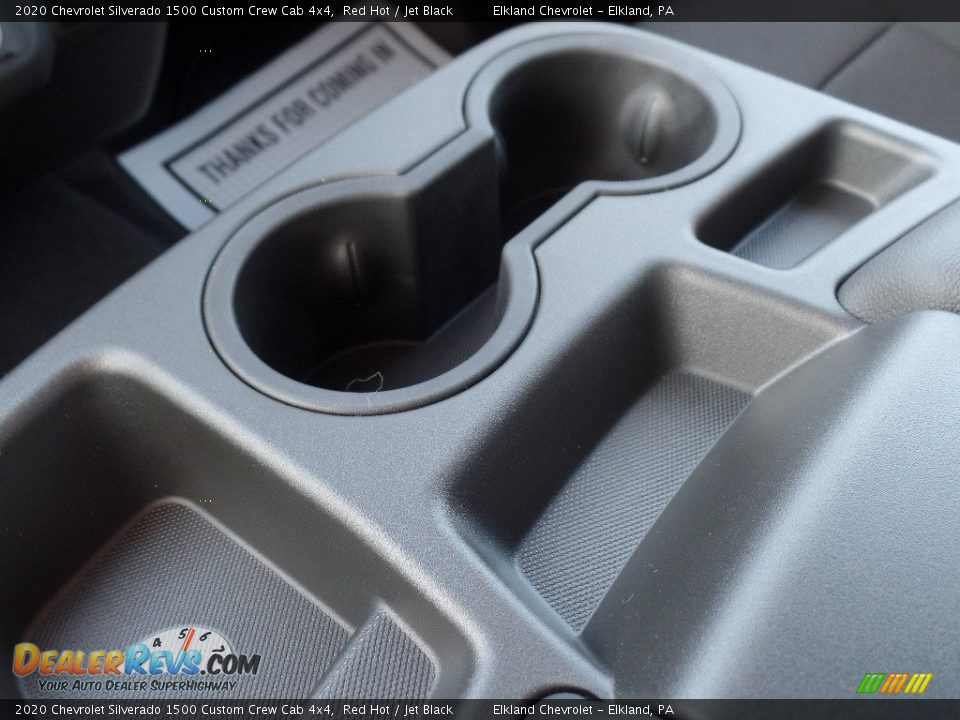 2020 Chevrolet Silverado 1500 Custom Crew Cab 4x4 Red Hot / Jet Black Photo #35