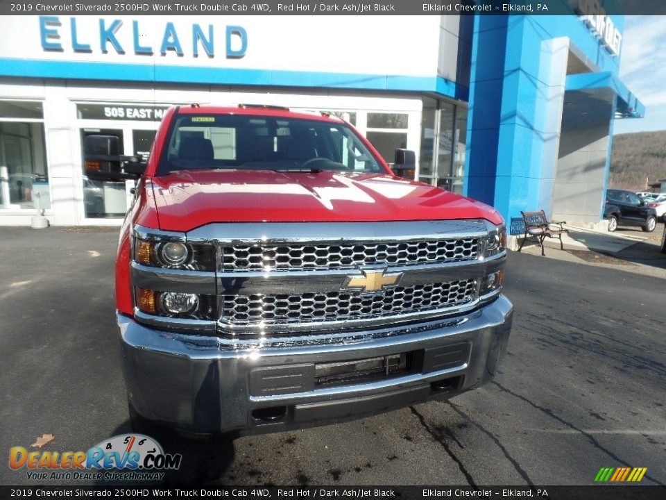 2019 Chevrolet Silverado 2500HD Work Truck Double Cab 4WD Red Hot / Dark Ash/Jet Black Photo #2