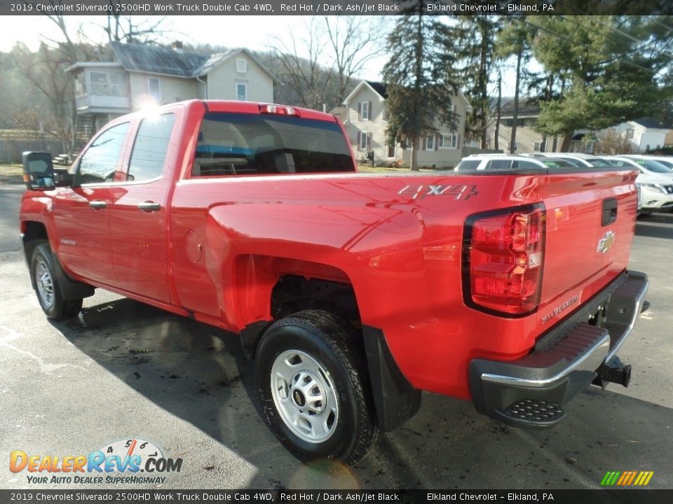 2019 Chevrolet Silverado 2500HD Work Truck Double Cab 4WD Red Hot / Dark Ash/Jet Black Photo #5
