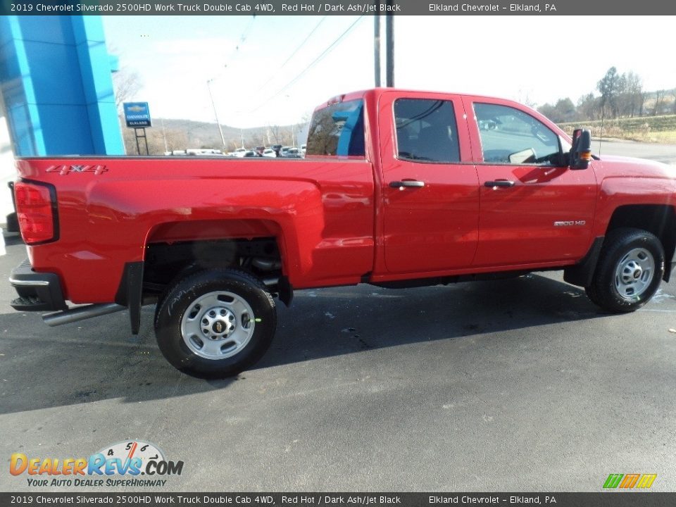 2019 Chevrolet Silverado 2500HD Work Truck Double Cab 4WD Red Hot / Dark Ash/Jet Black Photo #8