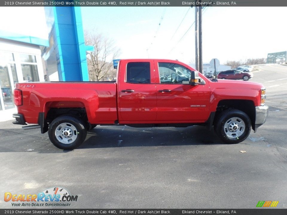 2019 Chevrolet Silverado 2500HD Work Truck Double Cab 4WD Red Hot / Dark Ash/Jet Black Photo #9