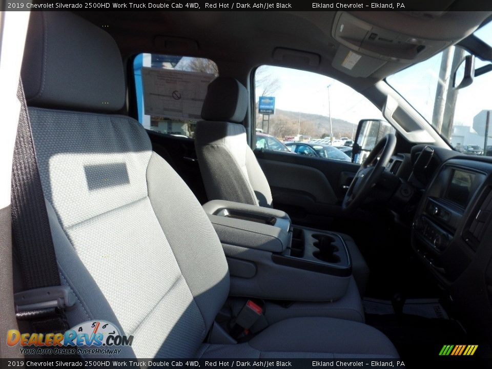 2019 Chevrolet Silverado 2500HD Work Truck Double Cab 4WD Red Hot / Dark Ash/Jet Black Photo #13