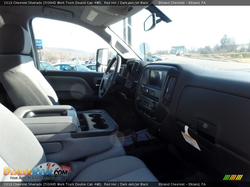 2019 Chevrolet Silverado 2500HD Work Truck Double Cab 4WD Red Hot / Dark Ash/Jet Black Photo #14