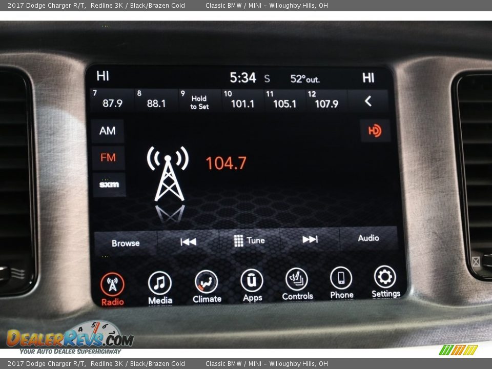 2017 Dodge Charger R/T Redline 3K / Black/Brazen Gold Photo #10