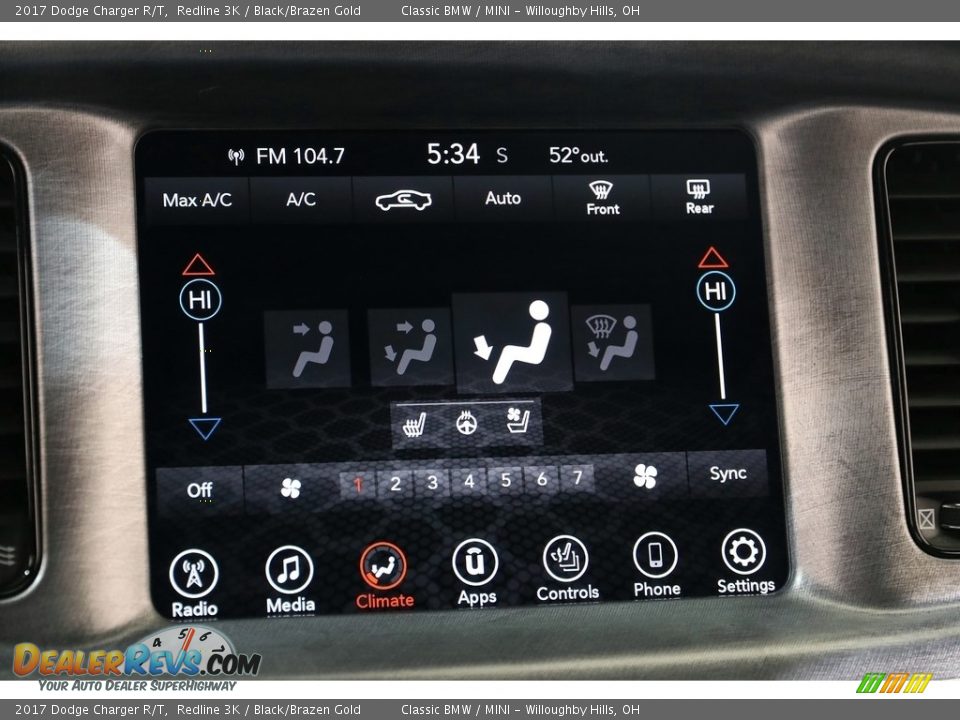 2017 Dodge Charger R/T Redline 3K / Black/Brazen Gold Photo #11