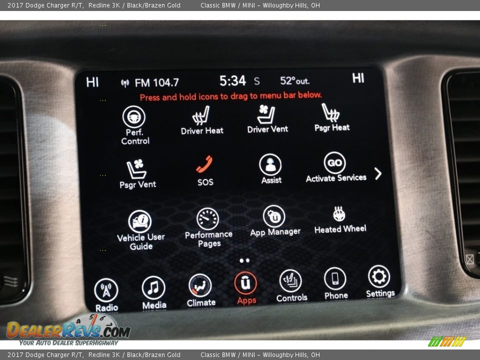 2017 Dodge Charger R/T Redline 3K / Black/Brazen Gold Photo #12