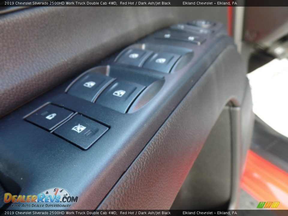 2019 Chevrolet Silverado 2500HD Work Truck Double Cab 4WD Red Hot / Dark Ash/Jet Black Photo #19