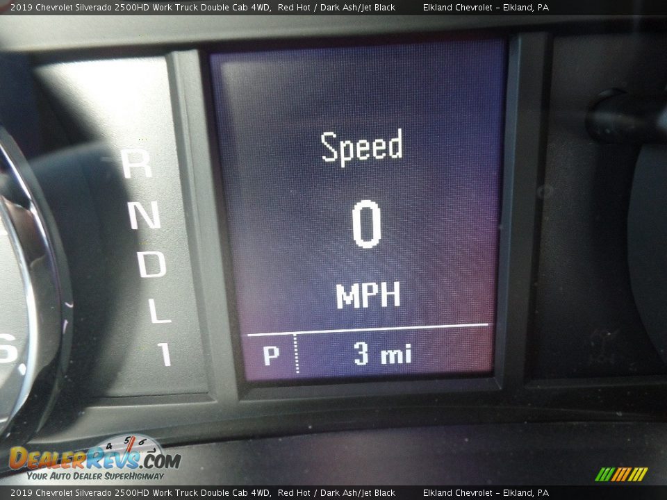 2019 Chevrolet Silverado 2500HD Work Truck Double Cab 4WD Red Hot / Dark Ash/Jet Black Photo #24