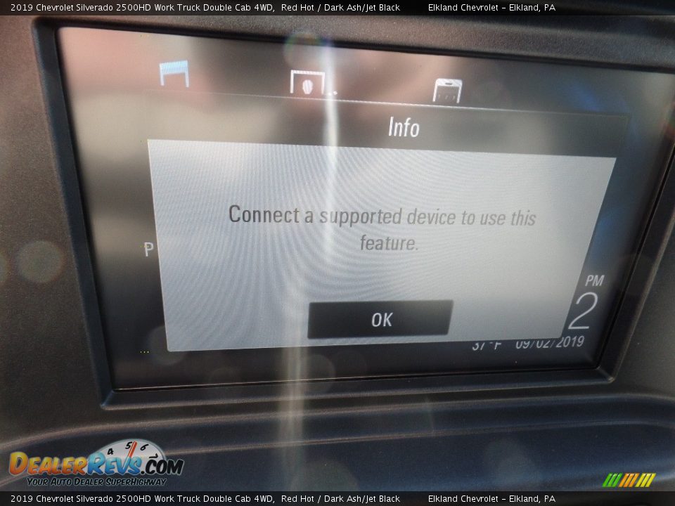 2019 Chevrolet Silverado 2500HD Work Truck Double Cab 4WD Red Hot / Dark Ash/Jet Black Photo #29