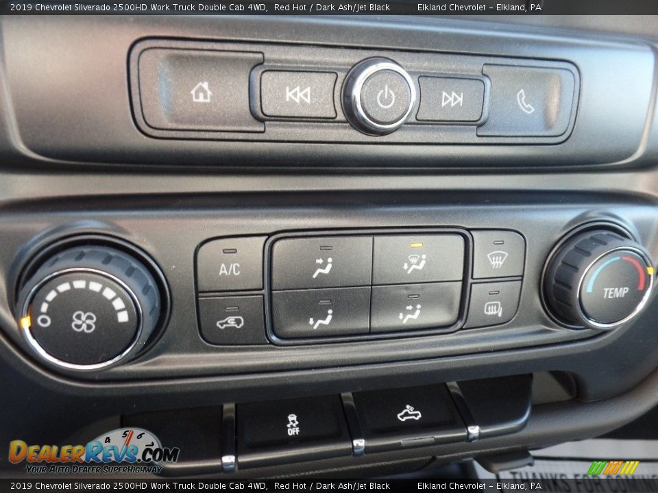 2019 Chevrolet Silverado 2500HD Work Truck Double Cab 4WD Red Hot / Dark Ash/Jet Black Photo #30