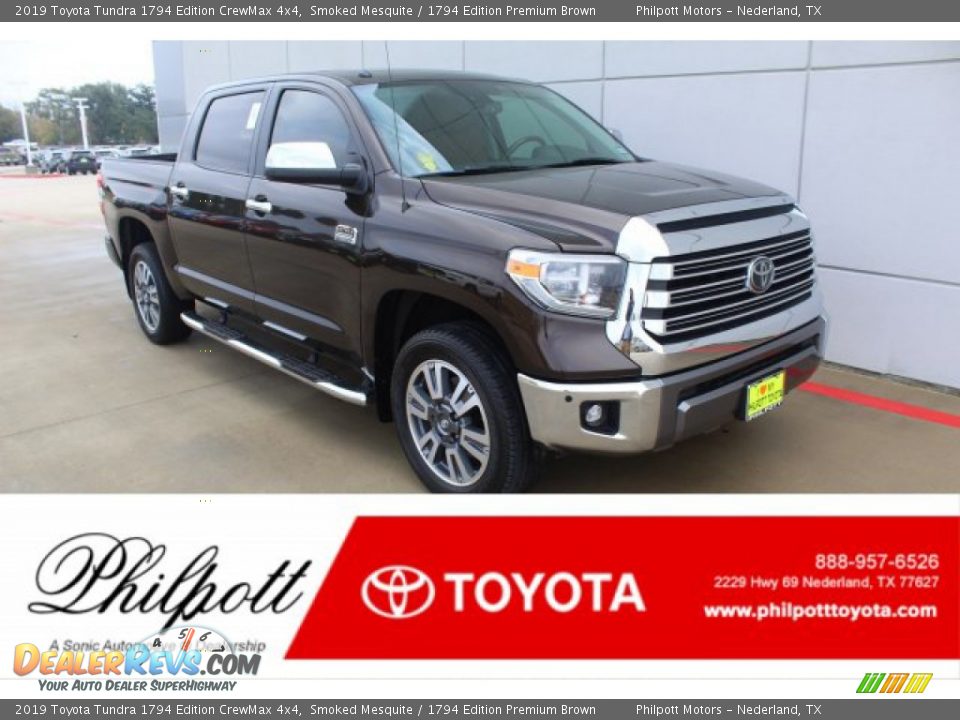 2019 Toyota Tundra 1794 Edition CrewMax 4x4 Smoked Mesquite / 1794 Edition Premium Brown Photo #1