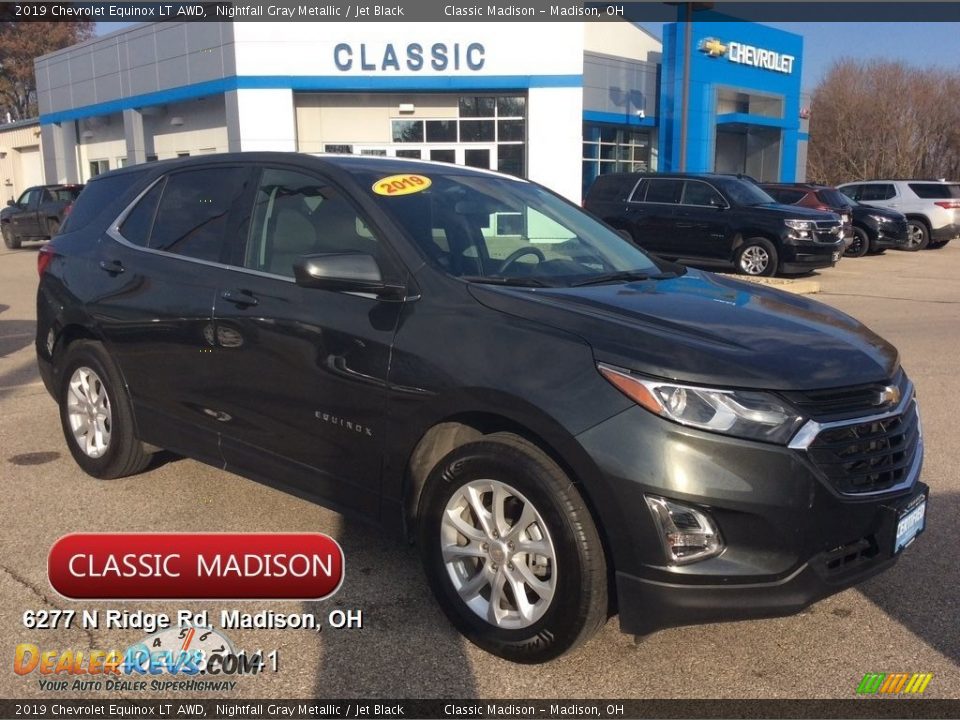 2019 Chevrolet Equinox LT AWD Nightfall Gray Metallic / Jet Black Photo #1