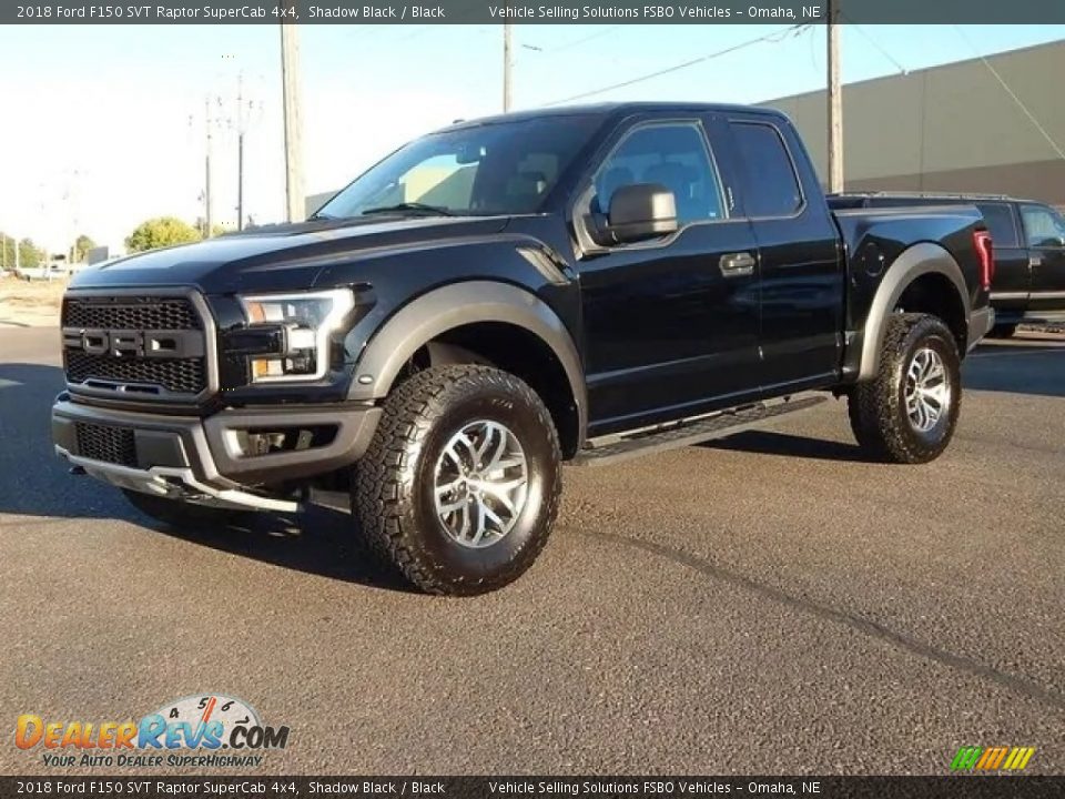 2018 Ford F150 SVT Raptor SuperCab 4x4 Shadow Black / Black Photo #1