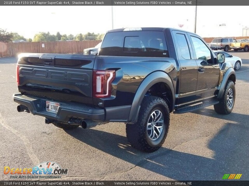 2018 Ford F150 SVT Raptor SuperCab 4x4 Shadow Black / Black Photo #11