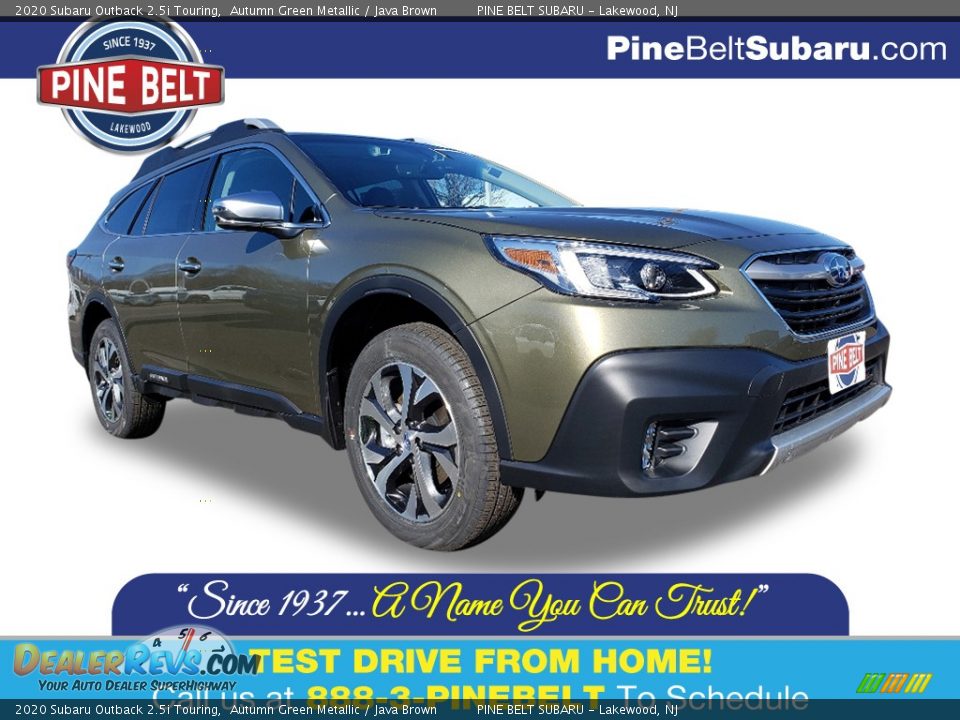 2020 Subaru Outback 2.5i Touring Autumn Green Metallic / Java Brown Photo #1