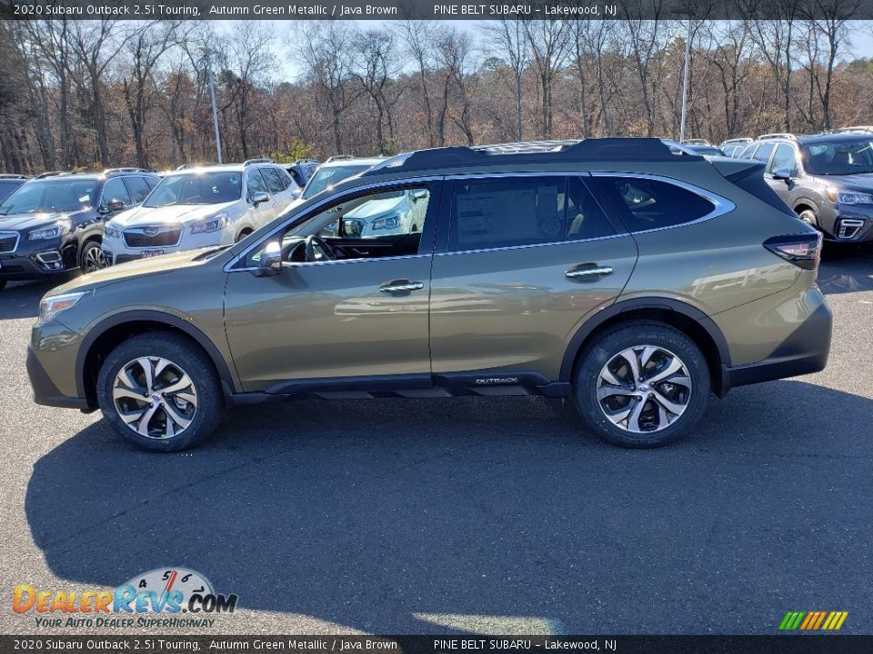 2020 Subaru Outback 2.5i Touring Autumn Green Metallic / Java Brown Photo #3
