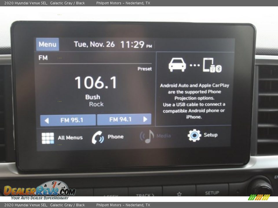 2020 Hyundai Venue SEL Galactic Gray / Black Photo #14