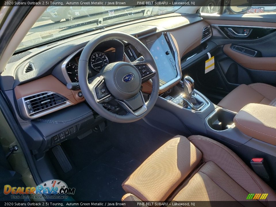 2020 Subaru Outback 2.5i Touring Autumn Green Metallic / Java Brown Photo #7