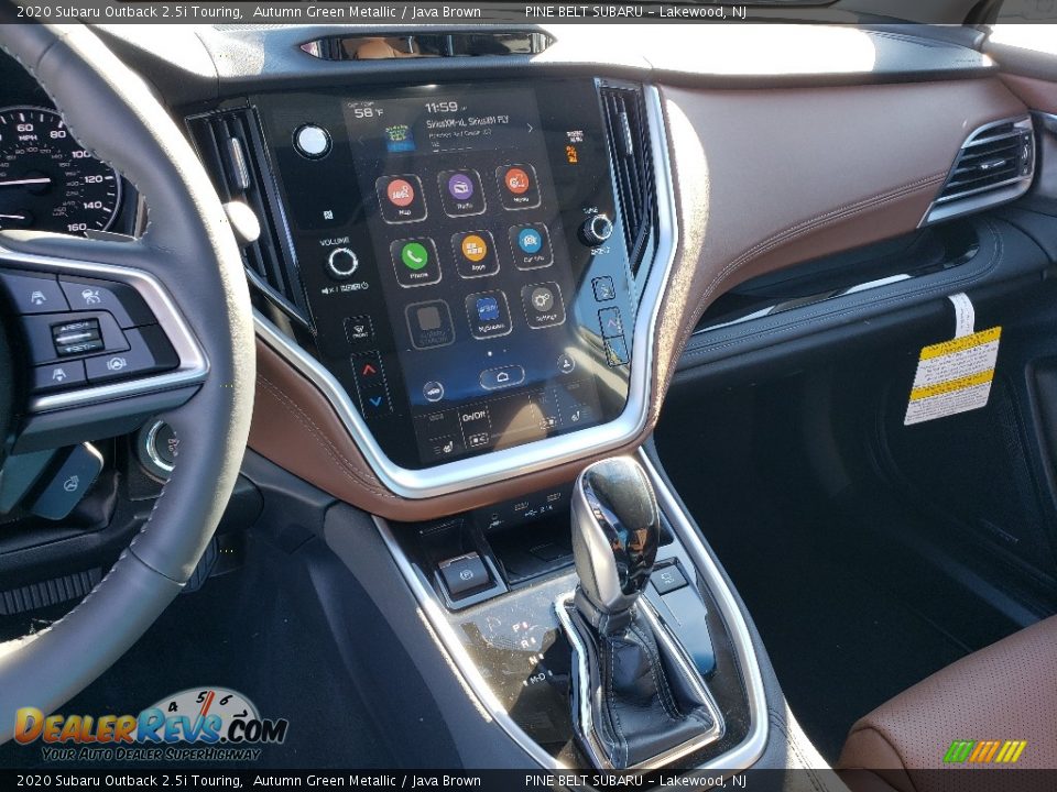 2020 Subaru Outback 2.5i Touring Autumn Green Metallic / Java Brown Photo #10