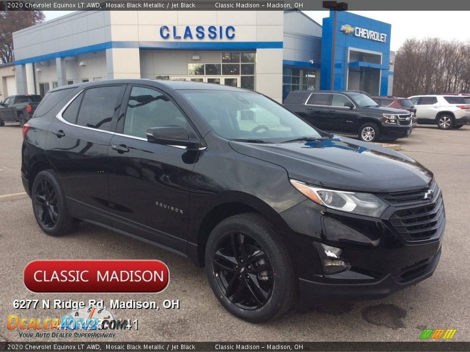 2020 Chevrolet Equinox LT AWD Mosaic Black Metallic / Jet Black Photo #1
