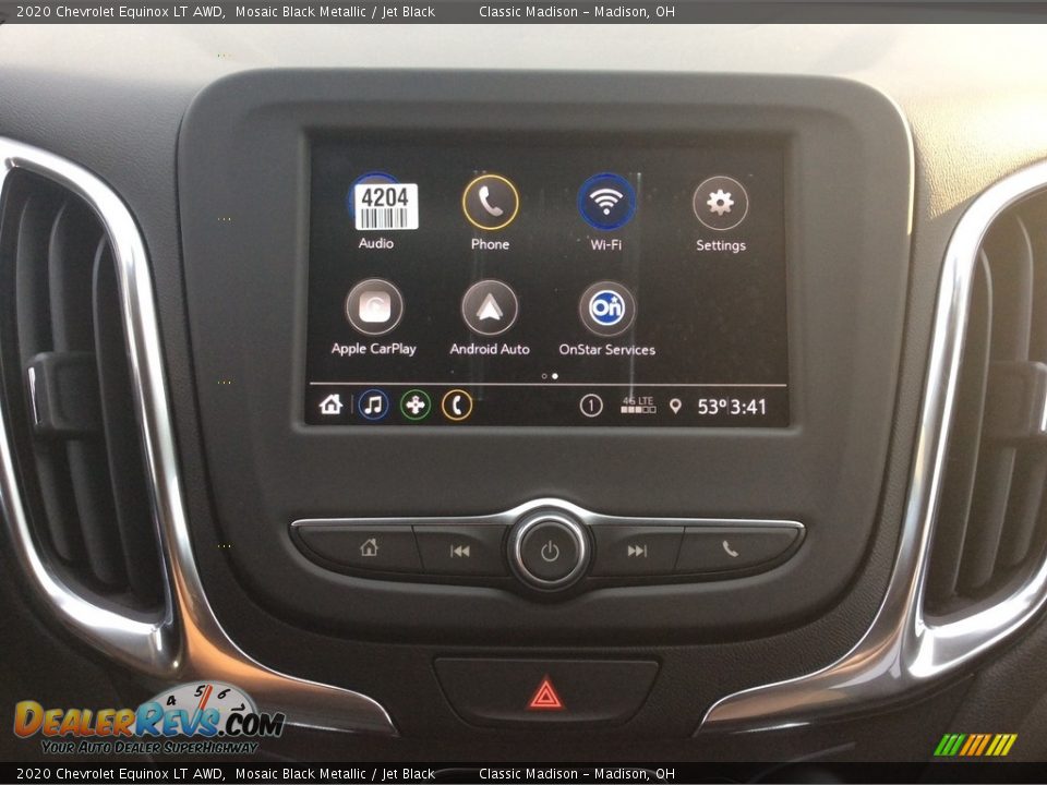 2020 Chevrolet Equinox LT AWD Mosaic Black Metallic / Jet Black Photo #14