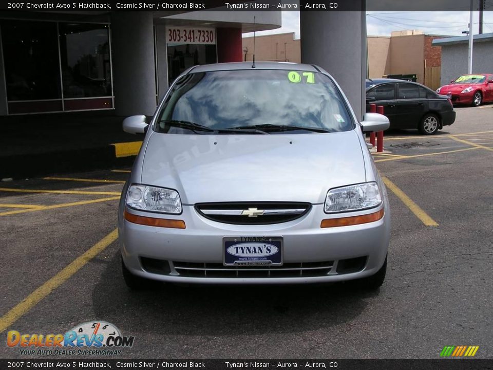 2007 Chevrolet Aveo 5 Hatchback Cosmic Silver / Charcoal Black Photo #2