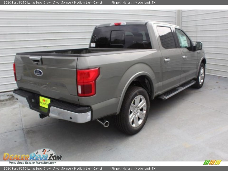 2020 Ford F150 Lariat SuperCrew Silver Spruce / Medium Light Camel Photo #9