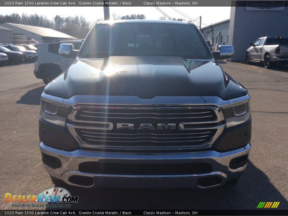 2020 Ram 1500 Laramie Crew Cab 4x4 Granite Crystal Metallic / Black Photo #4