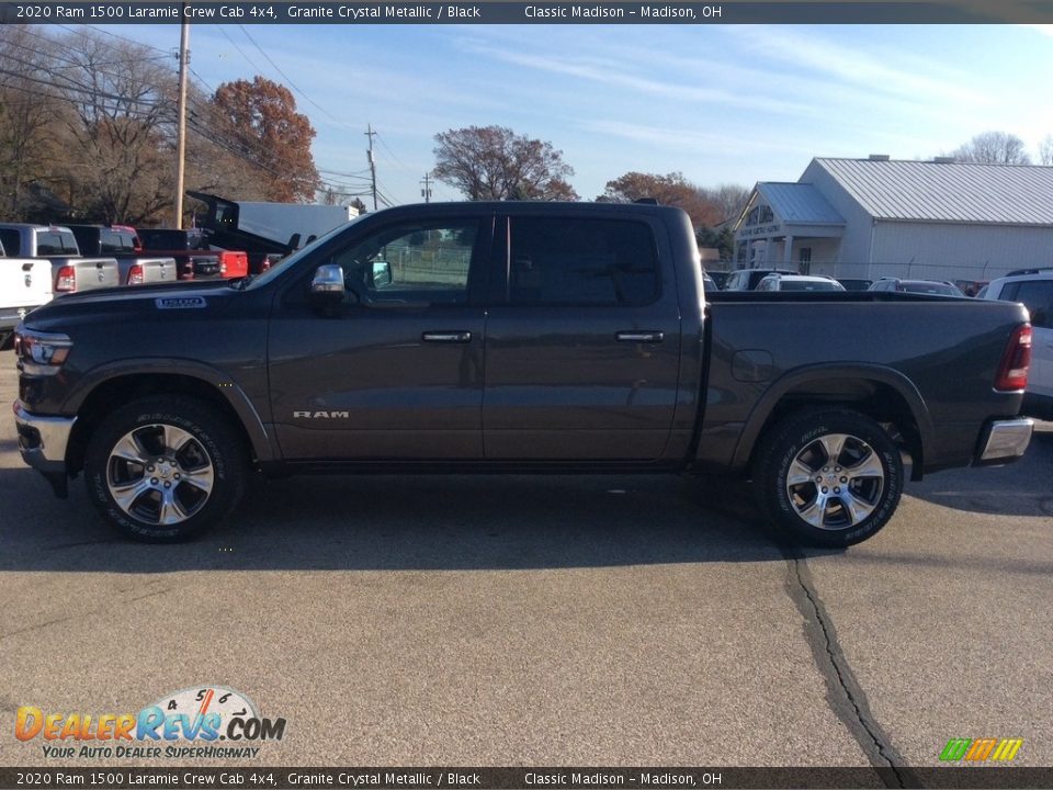 2020 Ram 1500 Laramie Crew Cab 4x4 Granite Crystal Metallic / Black Photo #6