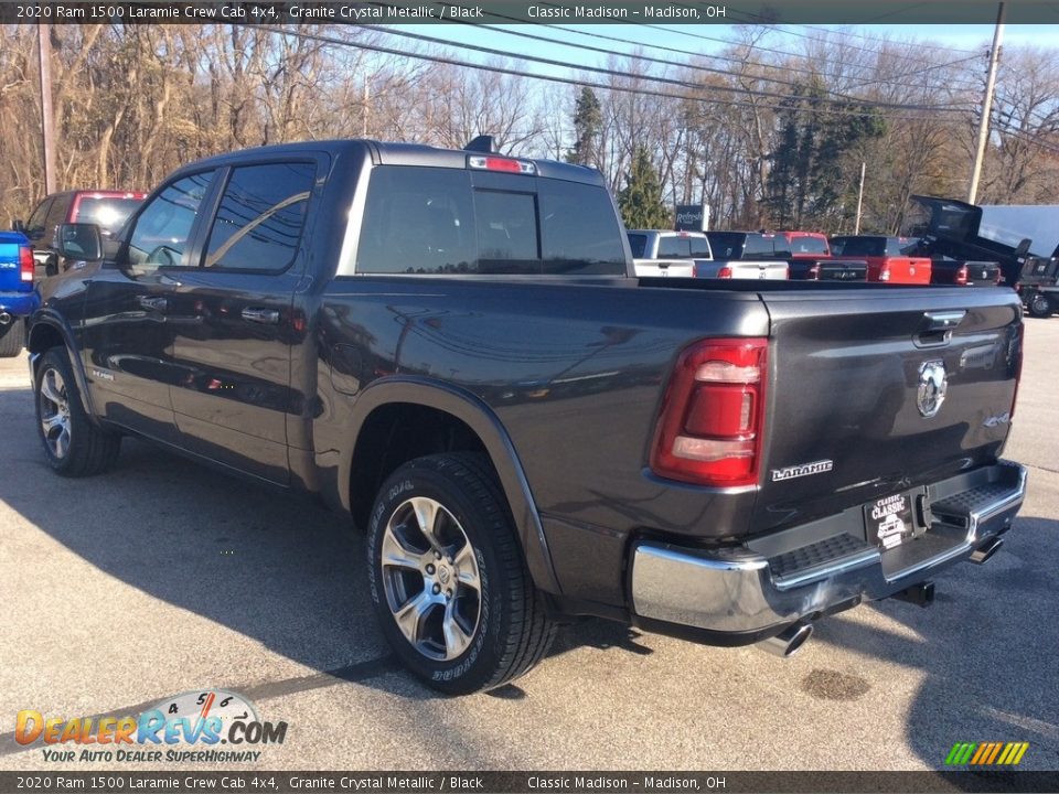 2020 Ram 1500 Laramie Crew Cab 4x4 Granite Crystal Metallic / Black Photo #7