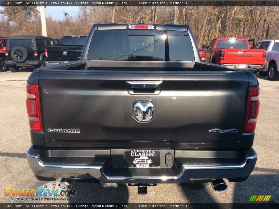 2020 Ram 1500 Laramie Crew Cab 4x4 Granite Crystal Metallic / Black Photo #8