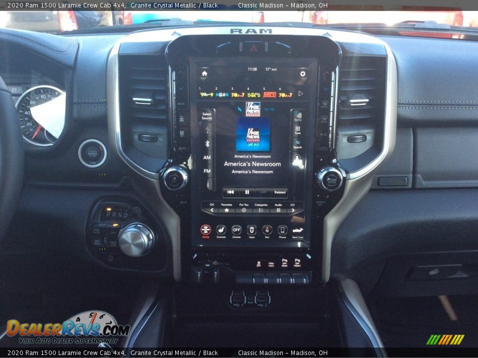 2020 Ram 1500 Laramie Crew Cab 4x4 Granite Crystal Metallic / Black Photo #14