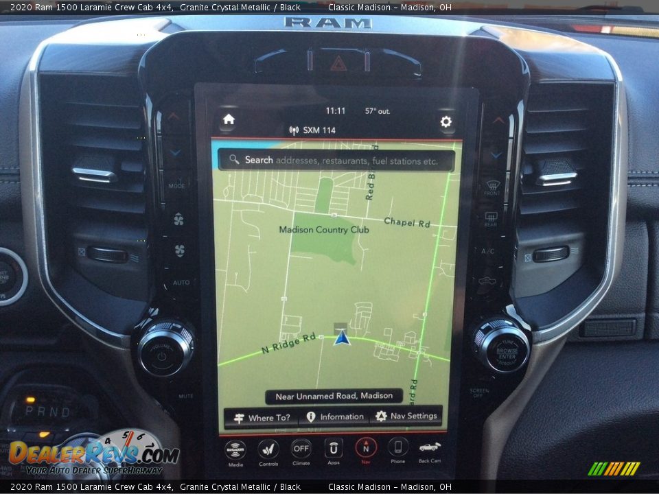 2020 Ram 1500 Laramie Crew Cab 4x4 Granite Crystal Metallic / Black Photo #15