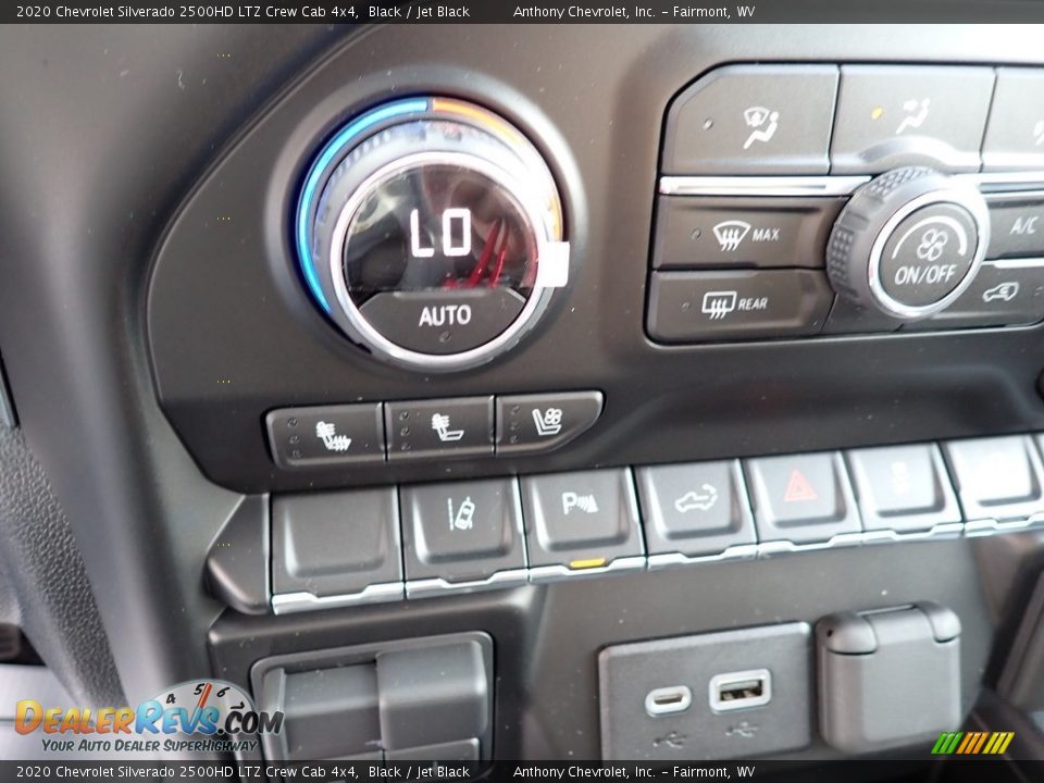 2020 Chevrolet Silverado 2500HD LTZ Crew Cab 4x4 Black / Jet Black Photo #19