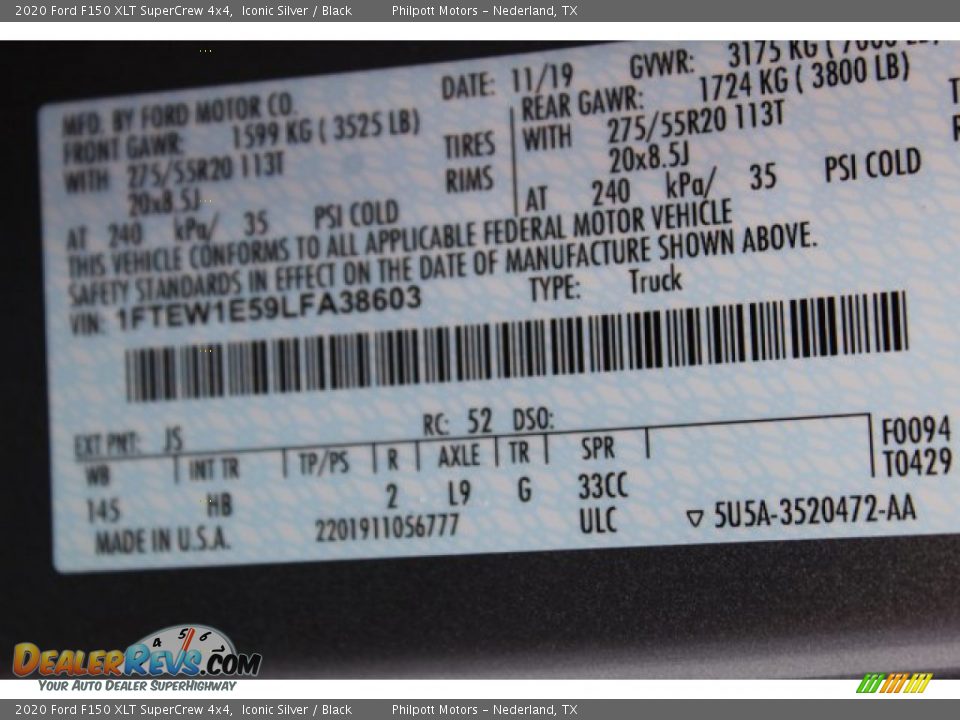 2020 Ford F150 XLT SuperCrew 4x4 Iconic Silver / Black Photo #26