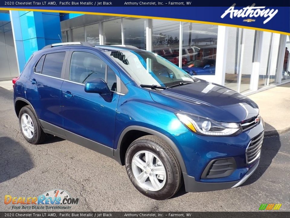 2020 Chevrolet Trax LT AWD Pacific Blue Metallic / Jet Black Photo #1