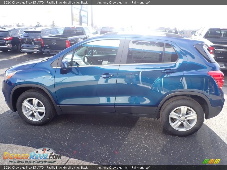 2020 Chevrolet Trax LT AWD Pacific Blue Metallic / Jet Black Photo #7