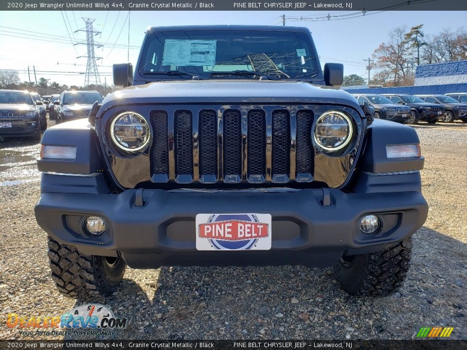 2020 Jeep Wrangler Unlimited Willys 4x4 Granite Crystal Metallic / Black Photo #2