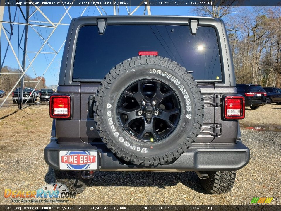 2020 Jeep Wrangler Unlimited Willys 4x4 Granite Crystal Metallic / Black Photo #5