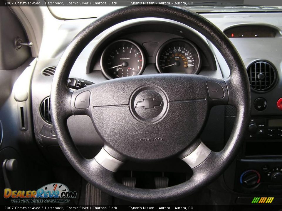 2007 Chevrolet Aveo 5 Hatchback Cosmic Silver / Charcoal Black Photo #10